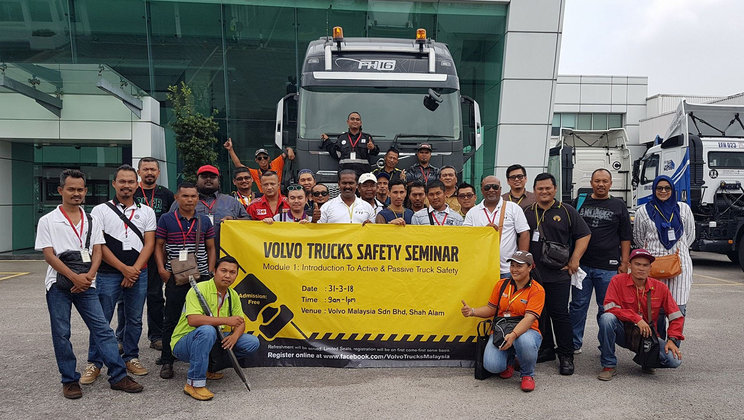 Volvo Trucks Safety Seminar with Globe Truckers and Volvo Trucks Malaysia FB friends