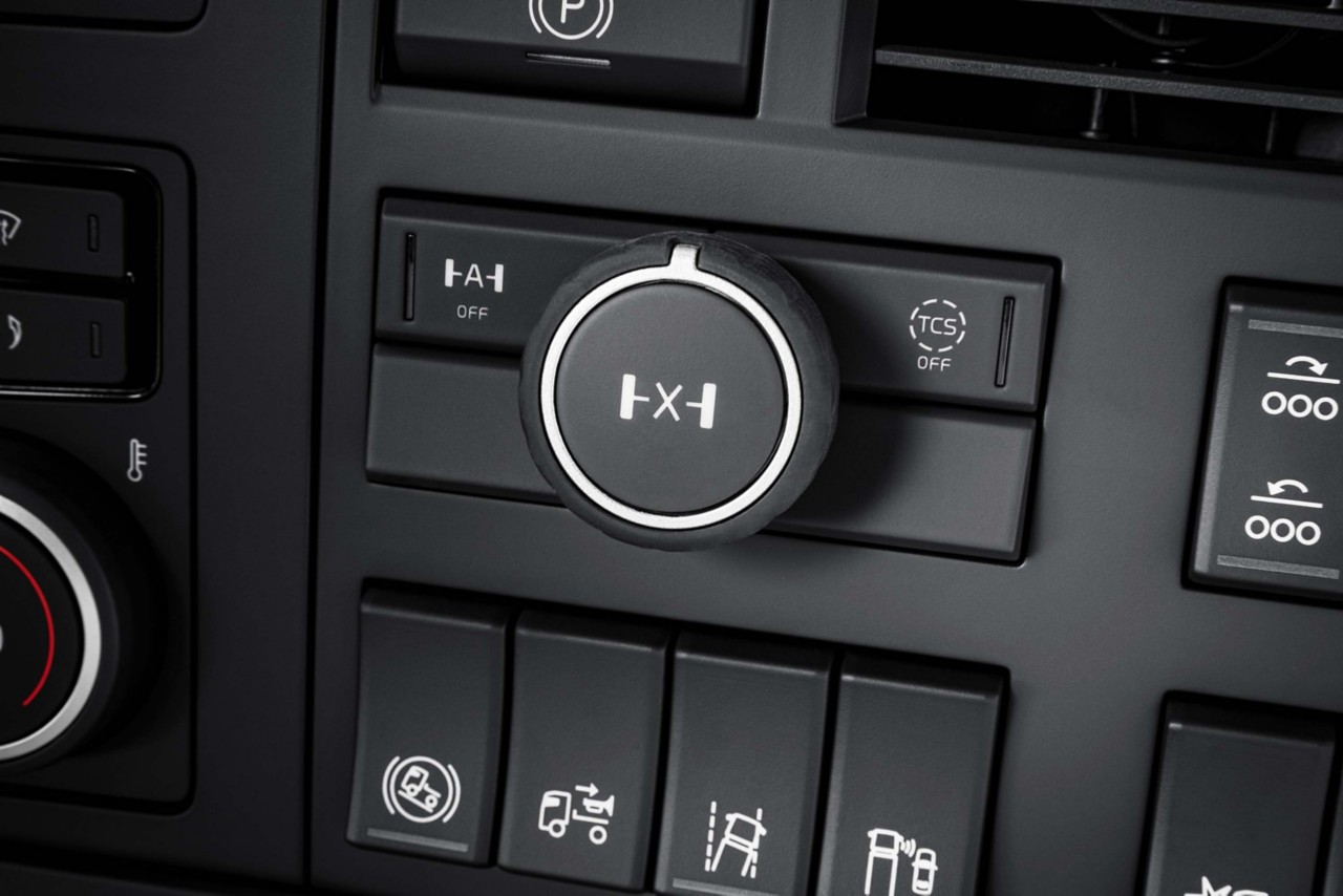 Full control of the traction in the Volvo FMX.